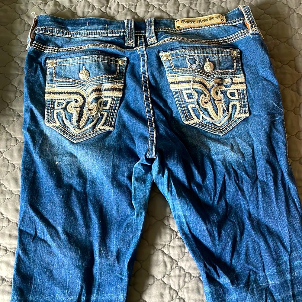 Distressed Rock Revival Jeans